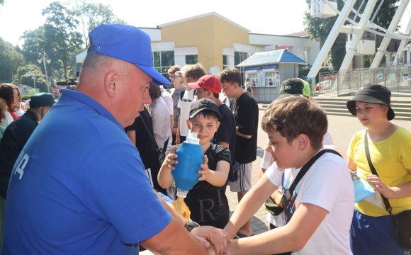 «Академия безопасности» под открытым небом: спасатели Гомеля провели мероприятие в парке аттракционов