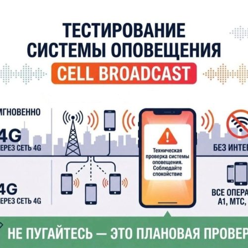 логотип Без паники! 15 октября с 11.00 будет проводиться проверка системы оповещения Cell Broadcast